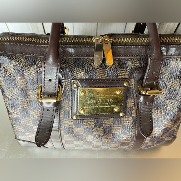 Louis Vuitton Berkeley Damier Ebene Handbag Bag Classic 30 - Picture 3 of 15